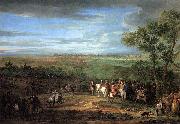 Adam Frans van der Meulen Louis XIV Arriving in the Camp in front of Maastricht USA oil painting artist